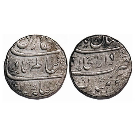 Shah Alam Bahadur, Silver Rupee, 11.41g, Dar ul Khilafat Shahjahanabad Mint, AH 1121/3 RY.