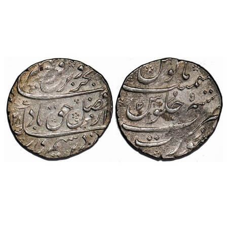 Farrukhsiyar, Silver Rupee, 11.50g (broad Flan), Surat Mint, AH (11)28/5 RY. KM 377.59. Ve