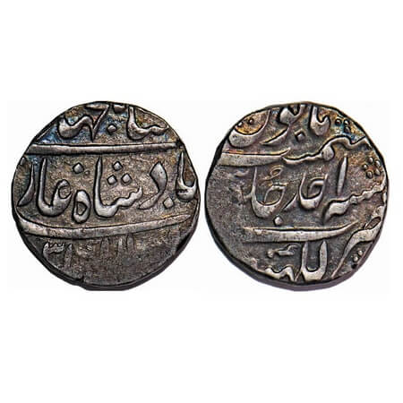 Shah Jahan II, Silver Rupee, 11.30g, Lakhnau Mint, AH (11)31/Ahad (1) RY. KM 415.17. Very 