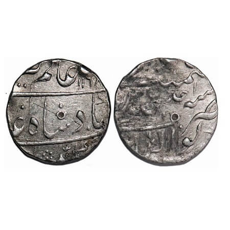 Alamgir II, Silver Rupee, 11.15g, Gwalior Mint, AH 1168/Ahad (1) RY. KM 460.28. Very Fine,