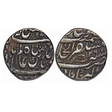 Shah Alam II, Silver Rupee, 10.99g, Mustaqir ul khilafat Akbarabad Mint, AH 1198/26 RY, is