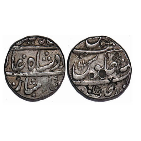 Maratha Confederacy, Silver Rupee, 11.35g, (Ganesh)pur Chinchvad Mint, INO Shah Ali Gauhar