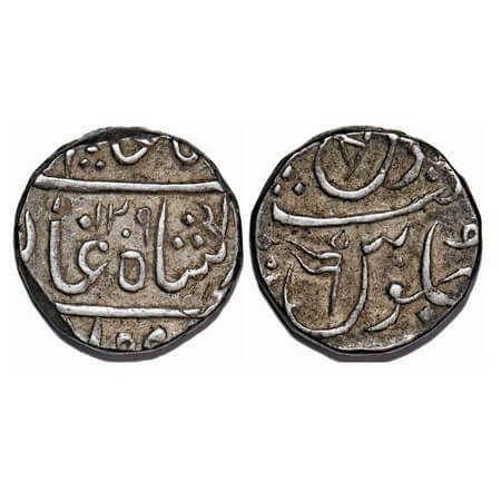 Maratha Confederacy, Silver Rupee, 11.02g, (Nasik) Gulshanabad Mint, INO Shah Alam II, AH 
