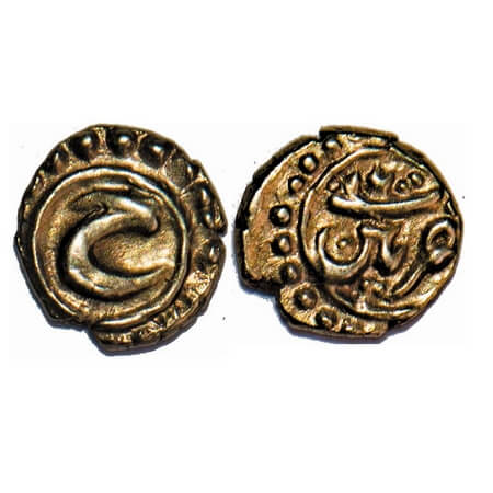 Mysore, Gold Fanam, 0.38g, Tipu Sultan, Patan Mint, AH 1200. KM 108 / Henderson 27. Extrem