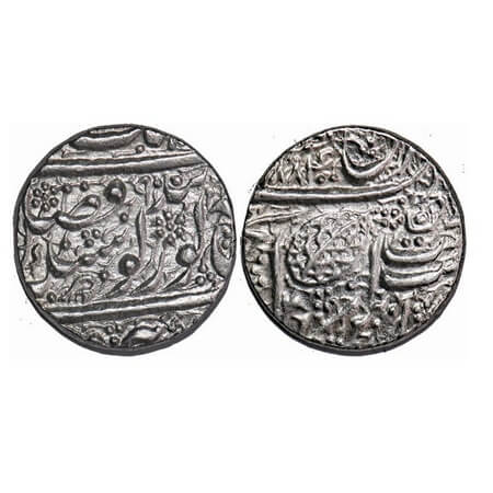 Sikh Empire, Silver Rupee, 11.12g, Ranjit Singh, Amritsar Mint, Nanak Shahi Couplet, VS 18