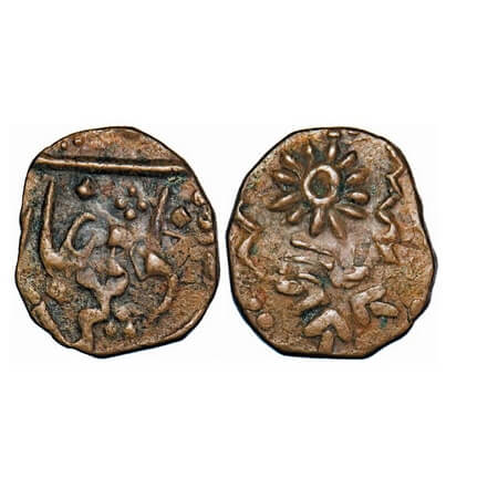 Baroda, Copper Paisa, 4.38g, Sayaji Rao II (AH 1235-1264/1819-1847 AD),double struck, Baro