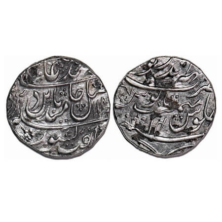 Bharatpur, Silver Rupee, 11.19g, Early issue, INO Shah Alam II, Mahindrapur Mint, AH 118(5