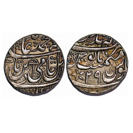 Bharatpur, Silver Rupee, 11.03, Ranjit Singh, Mahindarpur Mint, INO Shah Alam II, 29 RY, U