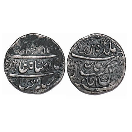 Bikanir, Silver Rupee, 10.93g, Gaj Singh (AH 1159-1201 / 1746-1786 AD), Mughal Coinage, IN