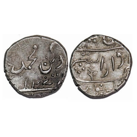 Gwalior, Silver Rupee, 11.73g, Mahadji Rao, (AH 1175-1209/1761-1794 AD), Burhanpur Mint, A