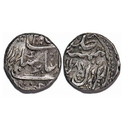 Hyderabad Feudatories - Narayanpett, Silver Rupee, 11.15g, Dilshadabad Mint, AH 1186, INO 