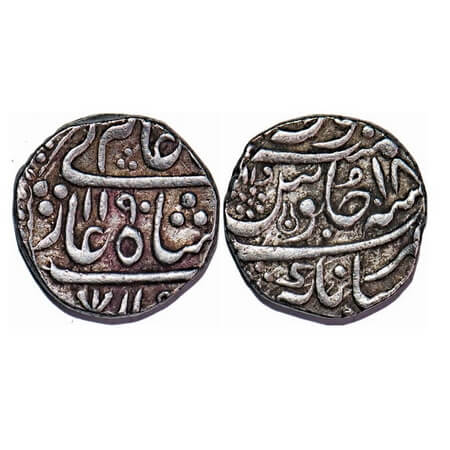 Indore, Silver Rupee, 11.27g, Ahalya Bai (AH 1179-1210 / 1765-1795 AD), (Malharnagar) Mint