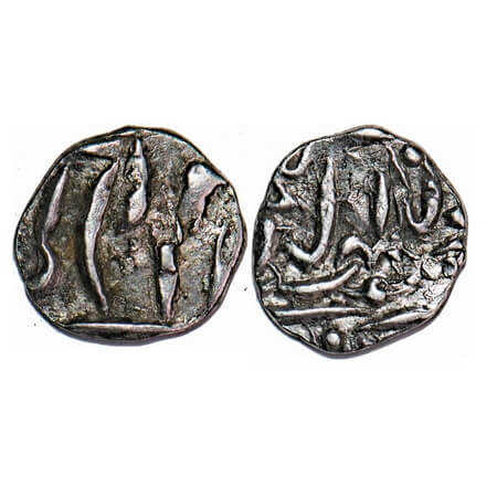 Jhalawar, Silver 1/8 Rupee, 1.38g, Madan Singh (1837-1845 AD), Jhalawar Mint, 15 RY, KM 3.