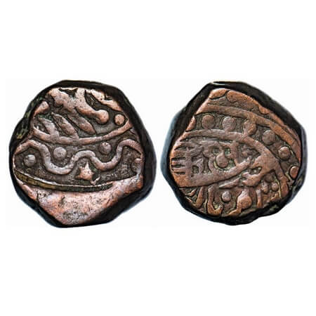 Jodhpur, Copper Paisa, 21.07g, Anonymous issues, Dar ul Mansur-Jodhpur Mint (Sojat), AH (1