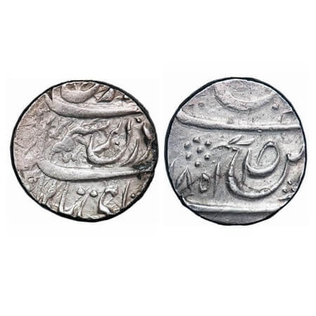 Kaithal, Silver Rupee, 11.08g, Lal Singh (1781-1819 AD), (Sahrind Mint), 'persian 'suad' o