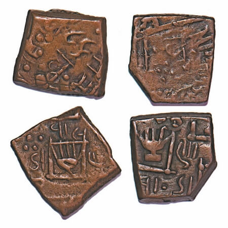 Lunawada, Copper Paisa (2 Coins), 7.65, 7.96g, Vakhat Singhji II (VS 1924-1986/1867-1929 A