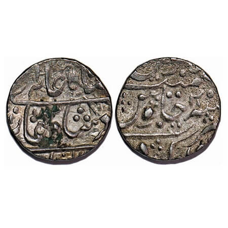 Partabgarh, Silver Rupee, 10.99g, British Protectorate Issues, Deogarh Mint AH 1193/20 RY.