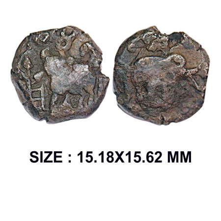 Ancient City-State of Kaushambi (Vatsa), monarchical series, ruler - Jyeshtmitra (c.200-10