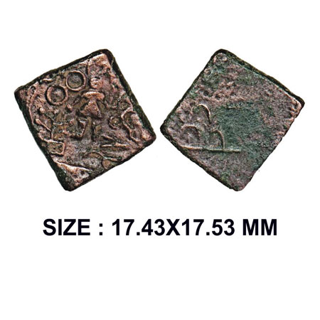 Post-Mauryan, Ancient Malwa, Vidisha region, (200-150 BC), Bhumimitra, Copper Karshpana, 2