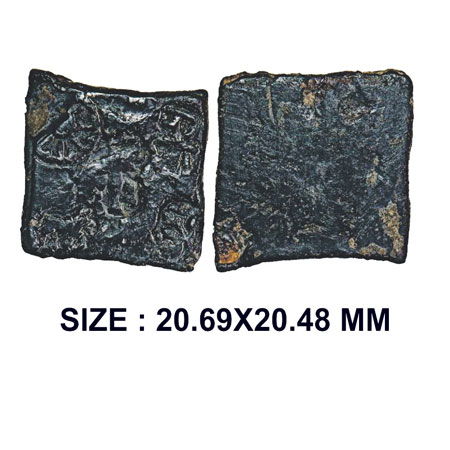 Pre Satavahana, Vidarbha region, (200-150 BC), Uninscribed punch-marked Copper Karashapana