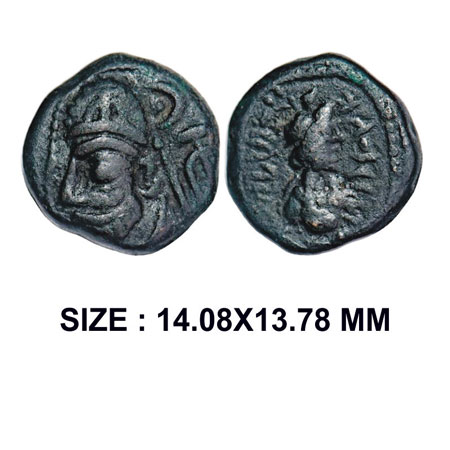 Indo-Parthian, Gondopharid Dynasty, Sanabares, Usurper, mid 1st century AD, Copper Drachm,
