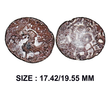 Kumaras of Karhad, Kumara Isamula (c.60-80 AD), Junnar type, Lead Unit, 2.73g, Obv: Lion L