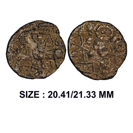 Kumaras of Karhad, Kumara Isamula (c.60-80 AD), Junnar type, Lead Unit, 4.21g, Obv: Roarin