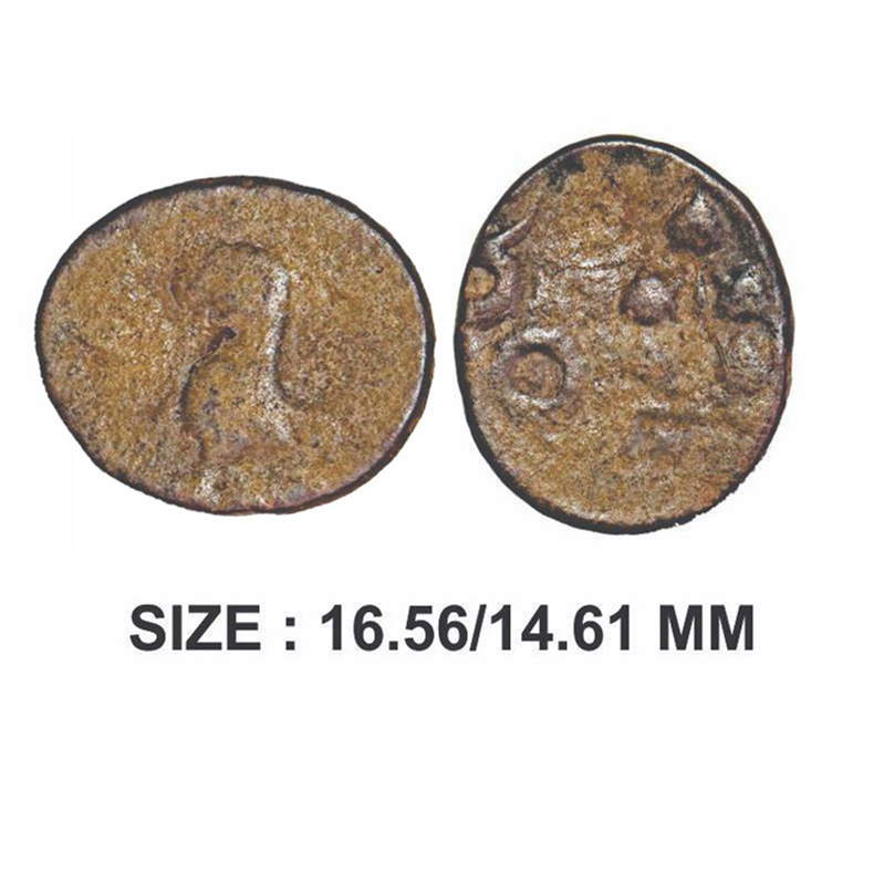 Kumaras of Karhad, Kumara Isamula (c.60-80 AD), Junnar type, Lead Unit, 2.33g, Obv: Roarin