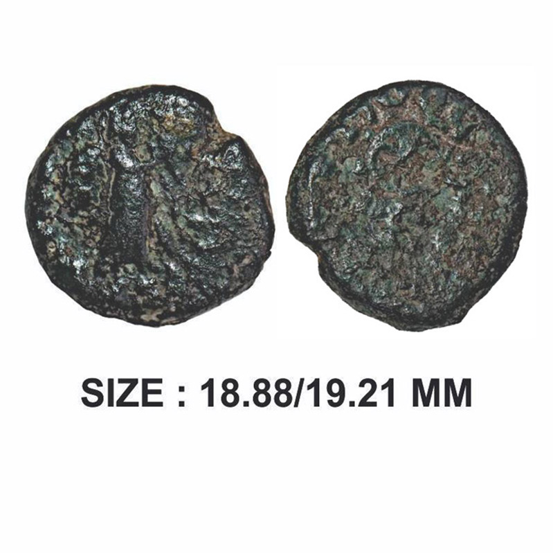 Western Kshatrapas, Abhiraka (Auberakes), (1st AD), Copper, 7.31g, Obv: Winged Nike advanc