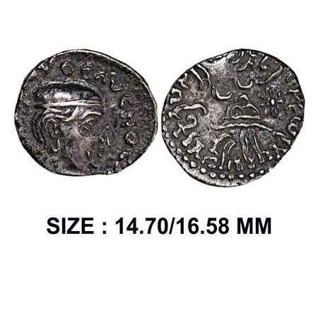 Western Kshatrapas, Kardamaka Dynasty, Rudradaman Son Of Chastana (130-165 AD), Silver Dra