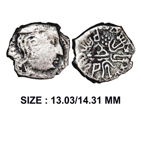 Western Kshatrapas, Svami Rudrasena IV Son Of Svami Simhasena, (384 - 387 AD), Silver Drac