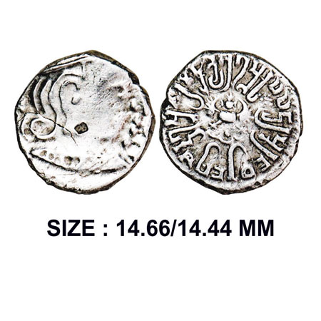 Gupta Empire, Chandra Gupta II, (375-415 AD), Western India type, Silver Drachm, 1.92g, Ob