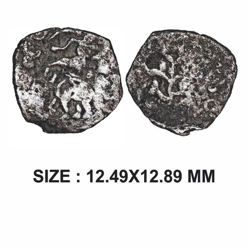 Punch Marked, Saurashtra Janapada (c. 450-300 BC), Amreli hoard type, Silver 1/4 Karshapan