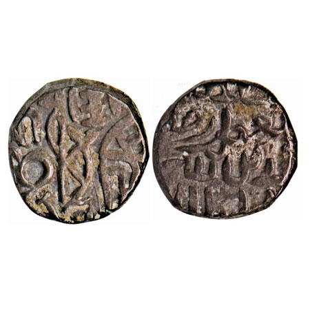 Delhi Sultanate, Billon Jital, 3.66g, Jalalat Al Din Radiyya (AH 635-637 / 1236-1240 AD), 