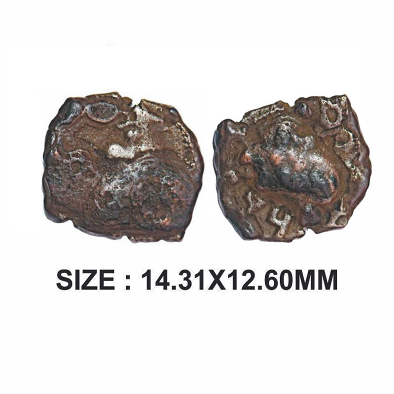 Maghas of Kaushambi, Vasishthiputra Shivamagha (c. 200-300 AD), Copper alloyed, 1.88g, Obv