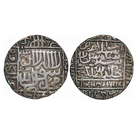 Delhi Sultanate, Silver Rupee, 11.30g, Islam Shah Suri (AH 952-960 / 1545-1552 AD), Gwalio