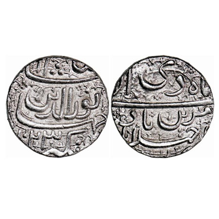 Jahangir, Silver Rupee, 11.44g, Ahmadabad Mint, 'Muzaiyan' couplet, AH 1023, Ilahi month '