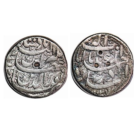 Jahangir, Silver Rupee, 10.65g, Ahmadabad Mint, Inayat Couplet, AH 1027 / 13 RY. KM 149.4.