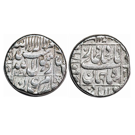 Shah Jahan I, Silver Rupee, 11.26g, Daulatabad Mint, AH 1047/9 RY, legends in square area,