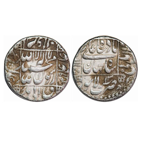 Shah Jahan I, Silver Rupee, 11.39g, Lahore Mint, AH 1049/12 RY, name of four caliphs and k