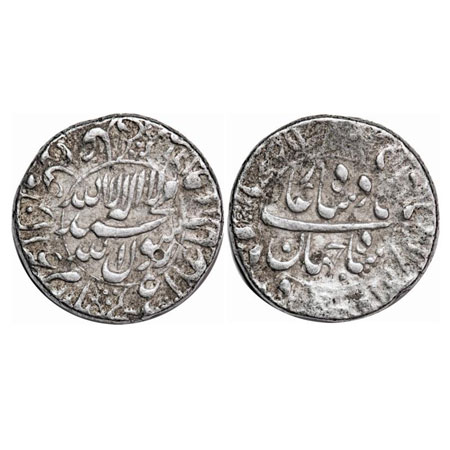 Shah Jahan I, Silver Rupee, 11.41g, Dar ul Khilafa Shahjahanabad Mint, AH 1061, central in