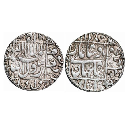 Shah Jahan I, Silver Rupee, 11.55g, (Surat) Mint, AH (1067), name of four caliphs and kali