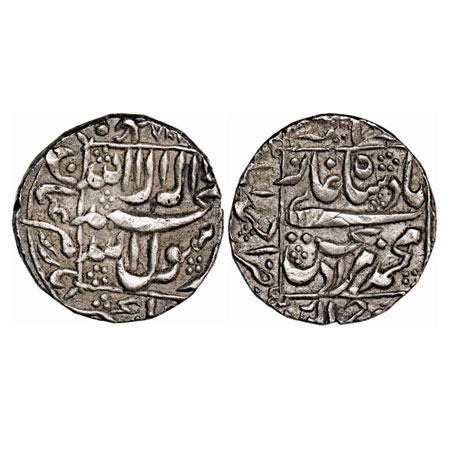 Murad Bakhsh, Silver Rupee, 11.41g, Ahmadabad Mint. AH (1)068/A(hd) (1) RY. KM 272.1. Abou