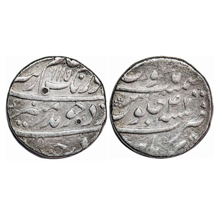Aurangzeb, Silver Rupee, 11.46g, Burhanpur Mint, AH 1115/ RY. KM 300.24. Very Fine, Scarce