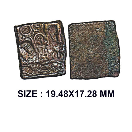 Post Mauryan, Malwa, Vidisha region (200-150 BC), Uninscribed Punch-Marked, Copper Karasha
