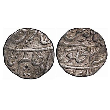 Shah Alam Bahadur, Silver Rupee, Lakhnau Mint, 3 RY. KM 347.14. Very Fine, Scarce.
