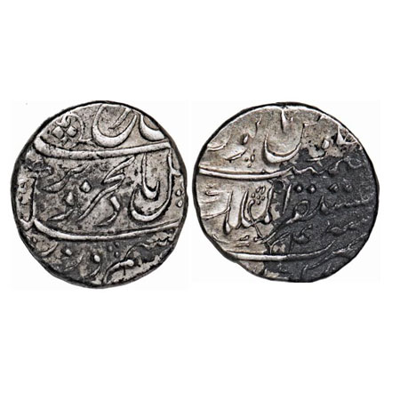 Farrukhsiyar, Silver Rupee, 11.48g, Mustaquir ul Mulk Akbarabad Mint, 4 RY. KM 377.5. Very