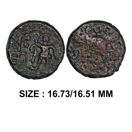 Post-Mauryan, Ujjain/Mandasor region, Uninscribed Mahakal Type die struck, Copper Unit, (2