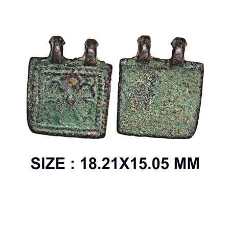 Post Mauryan, Rajgir City (North India) (c. 3rd century BC), Copper Unit, 1.91g, Obv: Flow