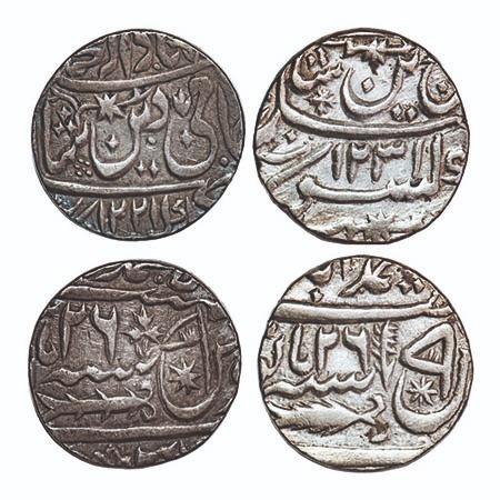 Awadh, Silver Rupee (2 Coins), Sadat Ali Khan II (AH 1212-1229/1798-1814 AD) & Ghazi ud di